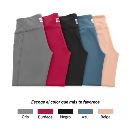 Leggings Mujer Cintura Alta con Bolsillos | Fitness y Yoga